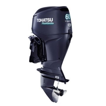 Tohatsu 60 HP EFI Uzun Şaft Marşlı-Trimli Direksiyon Sistemli Deniz Motoru