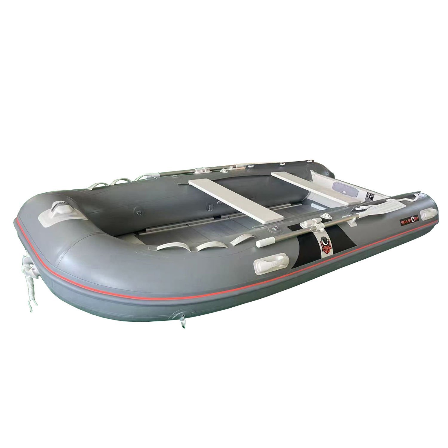 Sea Storm 380 Ahşap Katlanır Tabanlı Dark Gray Şişme Bot