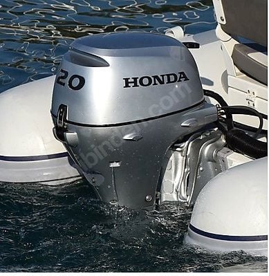 Honda 20 Uzun Şaft Marşlı Trimli Direksiyonlu Deniz Motoru