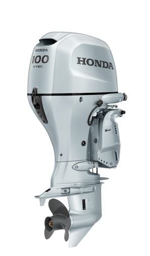 Honda 100 Uzun Şaft Marşlı Trimli Direksiyonlu Deniz Motoru
