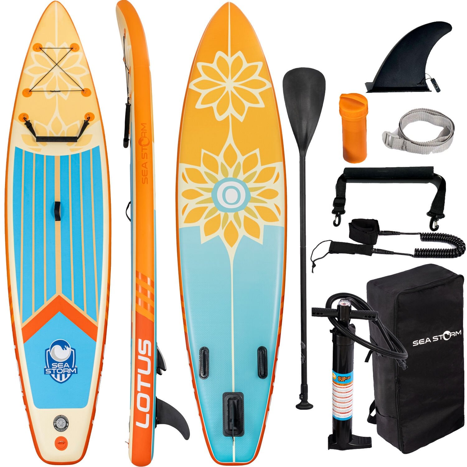 Sea Storm SUP Şişme Sörf Tahtası Stand Up Paddle Board 360*81*15 cm Model.2 LOTUS2