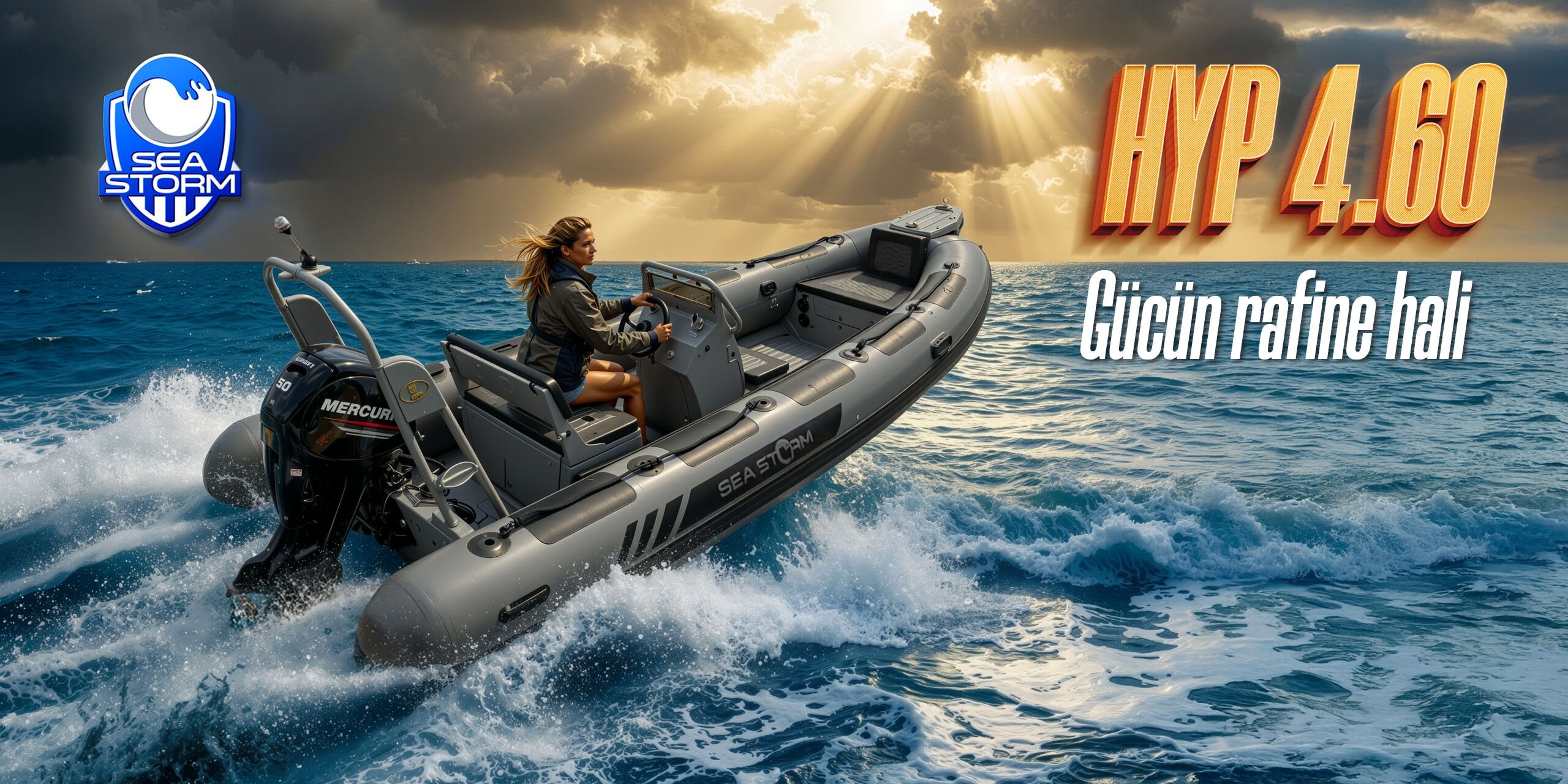 Sea Storm Alüminyum Gövdeli, Konsollu Şişme Bot